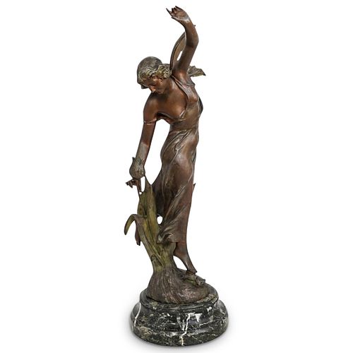 SIGNED ART NOUVEAU STYLE FIGURAL 38d492