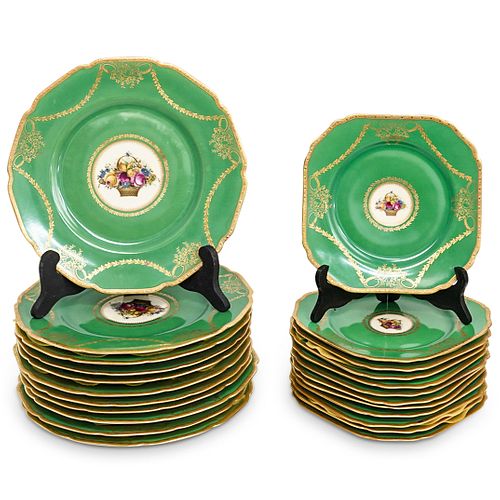 (23 PC) BAVARIAN PORCELAIN PLATES SETDESCRIPTION: