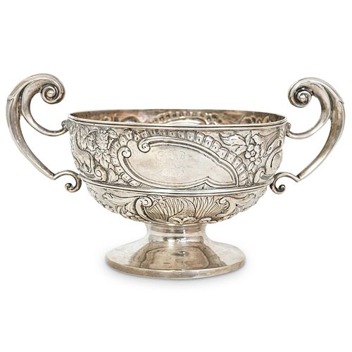 ENGLISH SILVER DOUBLE HANDLED BOWLDESCRIPTION: