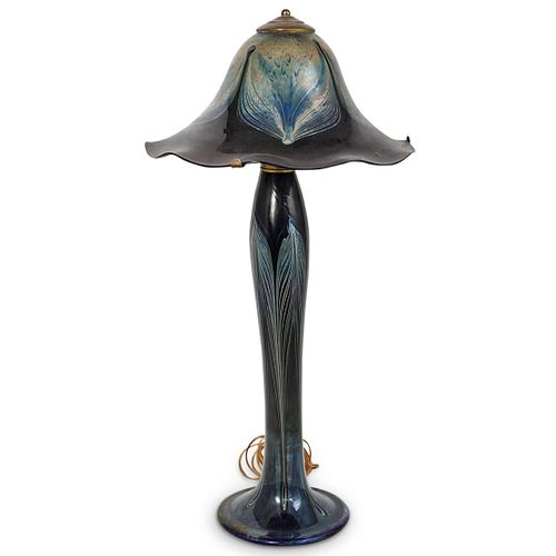 DAVID HARTMAN ART GLASS LAMPDESCRIPTION: