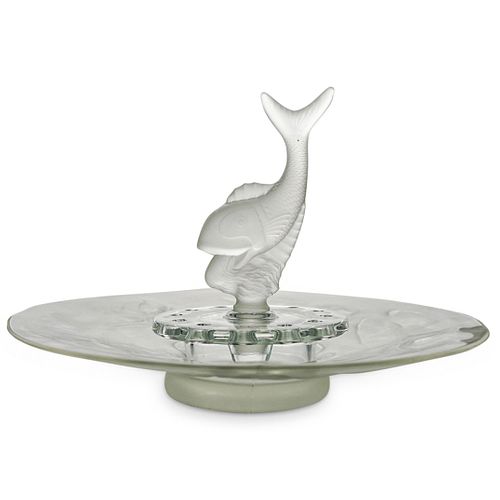 STEUBEN STYLE GLASS CENTERPIECEDESCRIPTION  38d57e