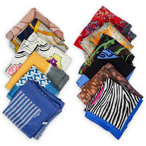 (12 PC) WOMEN SILK SCARVES GROUPING