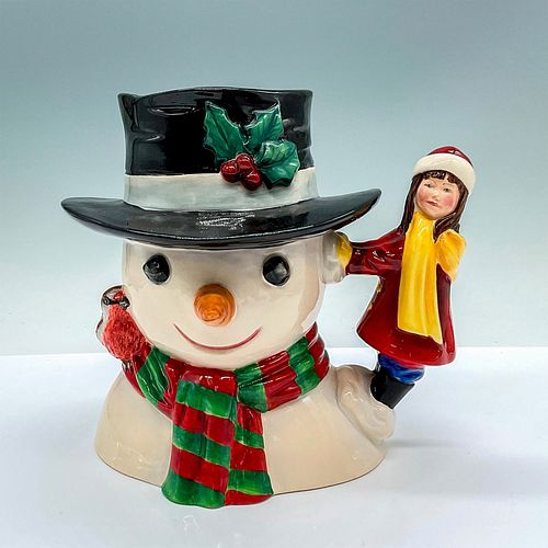 ROYAL DOULTON LARGE CHARACTER JUG, SNOWMAN