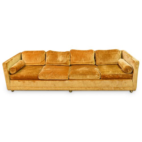 MID CENTURY FOUR SEATER VELVET