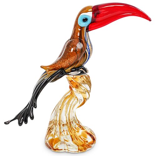 MURANO TOUCAN PARROT BIRD ART GLASS