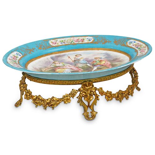 ANTIQUE SEVRES PORCELAIN & BRONZE