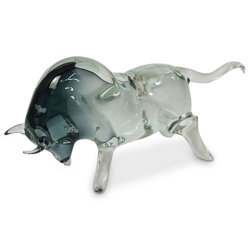 MURANO GLASS BULL SCULPTUREDESCRIPTION  38d7cf