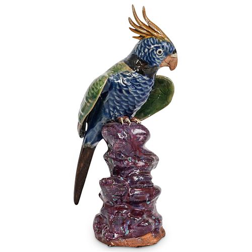 CHINESE SANCAI CERAMIC PARROTDESCRIPTION  38d7f8