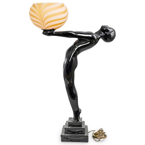 ART DECO STYLE FIGURAL TABLE LAMPDESCRIPTION  38d82f