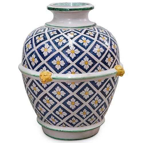 ITALIAN MAJOLICA CERAMIC URNDESCRIPTION  38d837