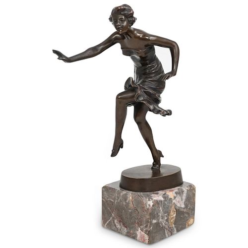 DANCING FEMALE BRONZE SCULPTUREDESCRIPTION  38d841