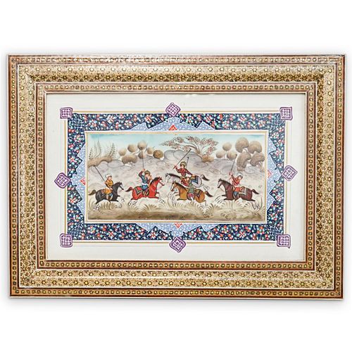PERSIAN PAINTING ON BONEDESCRIPTION: