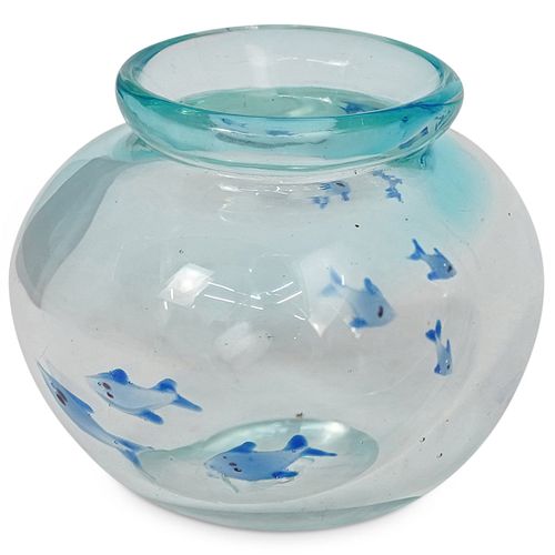 MURANO GLASS FISH BOWLDESCRIPTION: A