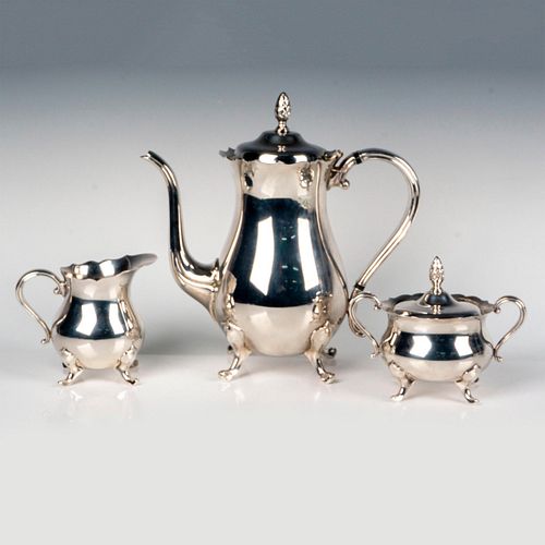 3PC VINTAGE SILVER PLATED TEA SETIncludes 38d8c0