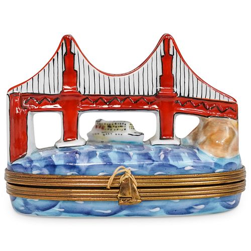 LIMOGES GOLDEN GATE BRIDGE TRINKET 38d92a