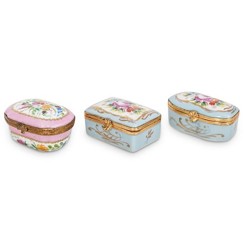 (3 PC) FRENCH PORCELAIN TRINKET