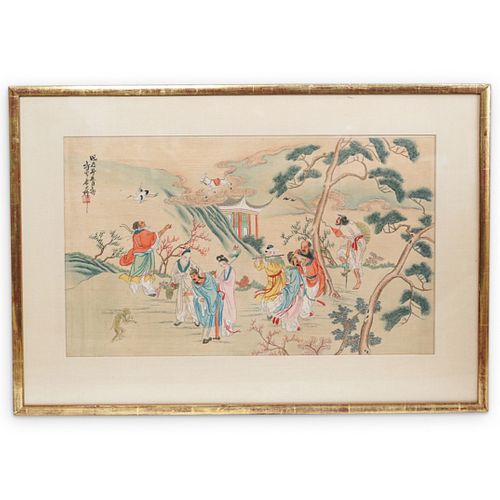 CHINESE PAINTING ON SILKDESCRIPTION  38d967