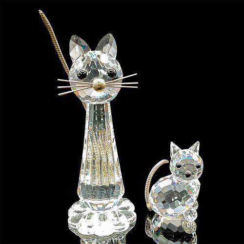 PAIR OF SWAROVSKI CRYSTAL FIGURINES  38da03