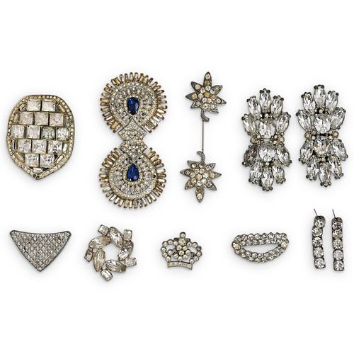  11PC ANTIQUE COSTUME JEWELRY 38da0e