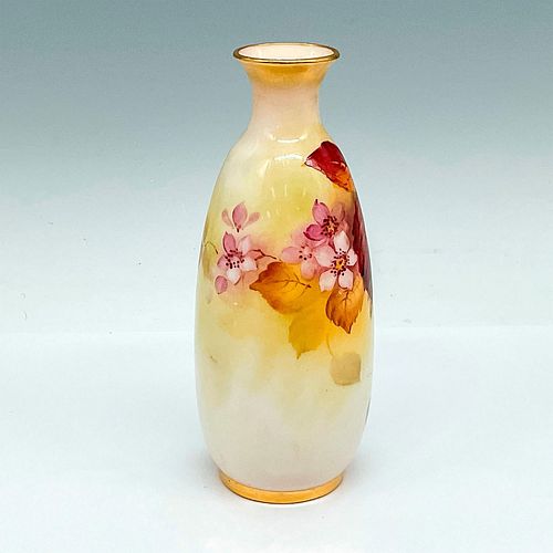 ROYAL WORCESTER BUD VASE, BERRIES