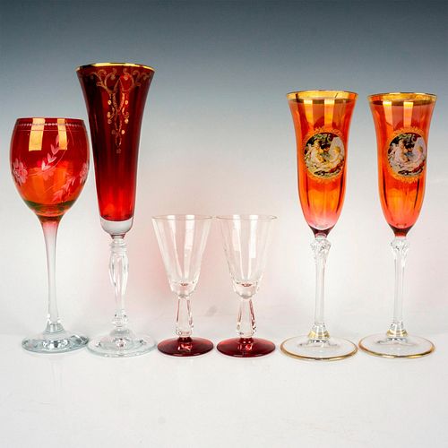 6PC RED WINE AND CORDIAL GLASSESVariety