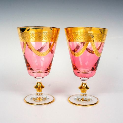 2PC J PREZIOSI ITALIAN WATER GOBLET