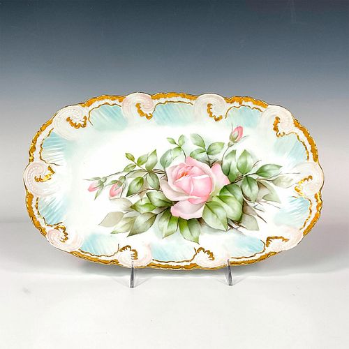 V F LIMOGES FRENCH PORCELAIN ROSE 38da94