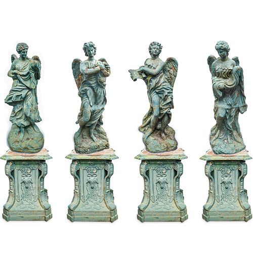 FOUR SEASONS IRON GARDEN STATUESDESCRIPTION: