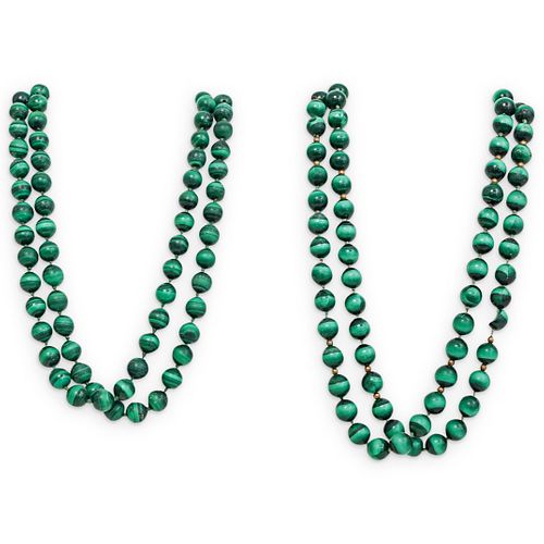  2PC MALACHITE BEADED NECKLACESDESCRIPTION  38db1d