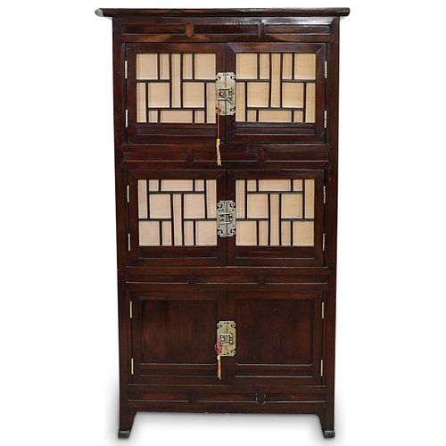 ANTIQUE ORIENTAL LACQUERED WOOD 38db14
