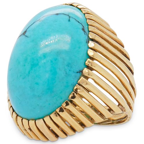 (3PC) 18K GOLD & TURQUOISE JEWELRY