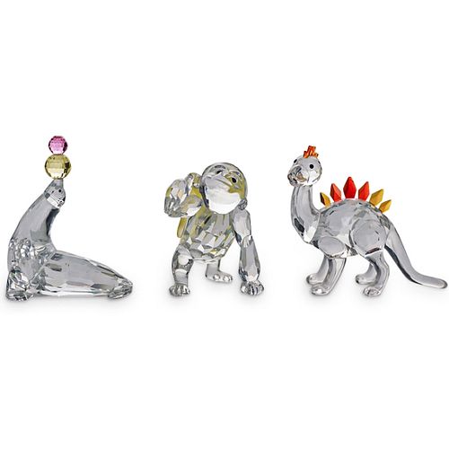 (3 PC) SWAROVSKI CRYSTAL ASSORTED ANIMALS