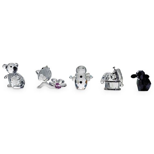 (5 PC) SWAROVSKI CRYSTAL MINIATURE FIGURINESDESCRIPTION: