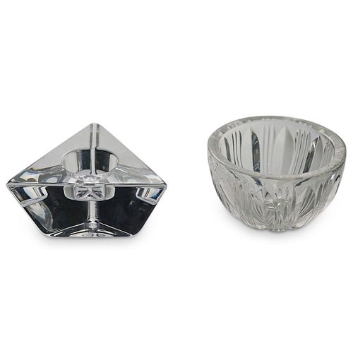 (2 PC) ORREFORS & KOSTA CRYSTAL