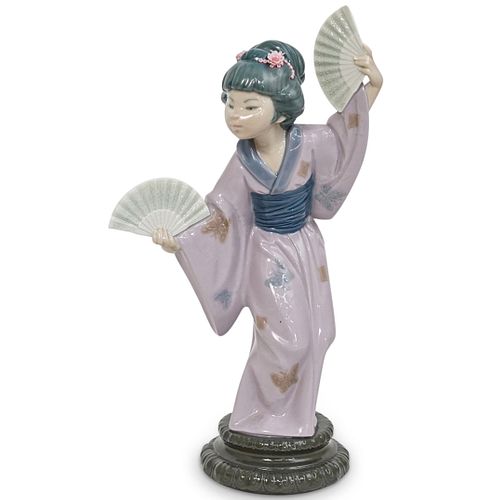 LLADRO JAPANESE GIRL WITH FANS  38dbd3