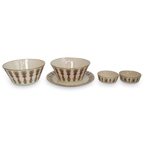 (5 PC) LENOX PORCELAIN W/ 24K GOLD