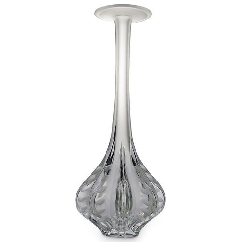 LALIQUE CRYSTAL LARGE BUD FLOWER