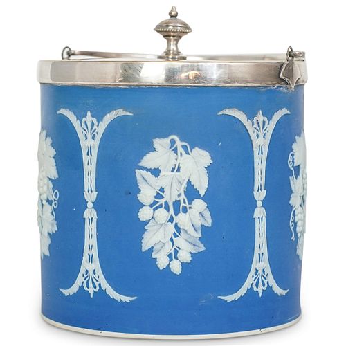 WEDGWOOD STYLE JASPERWARE BISCUIT