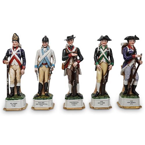 (5 PC) ROYAL CROWN PORCELAIN MILITARY