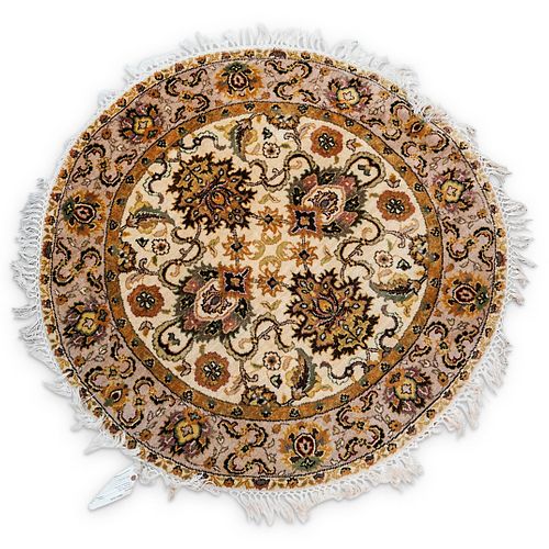 ROUND WOOL AREA RUG CARPETDESCRIPTION: