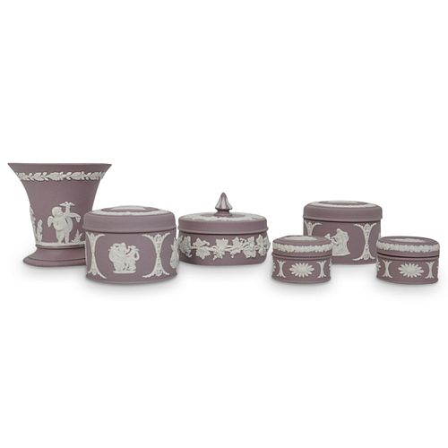  6 PC WEDGWOOD LAVENDER BISCUIT 38dc1c