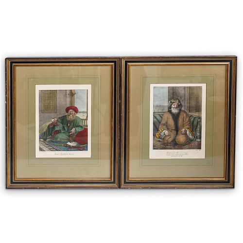  2 PC MAMLUK EGYPTIAN FRAMED 38dc2a