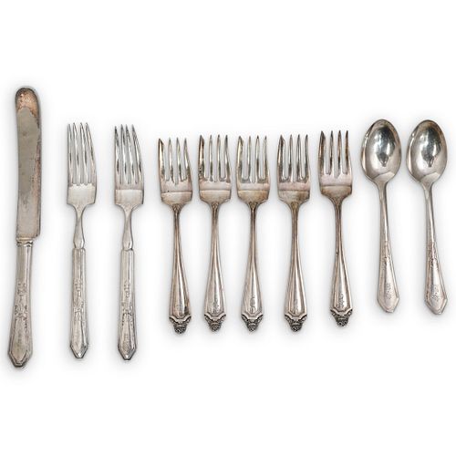 (10 PC) SILVERPLATE SILVERWARE