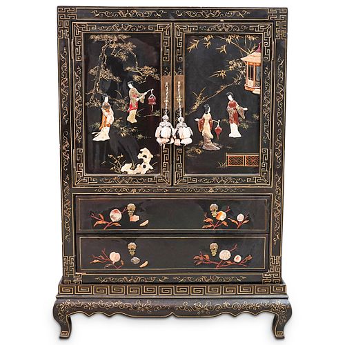 CHINESE LACQUERED WOOD CABINETDESCRIPTION  38dc5c