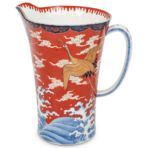 JAPANESE IMARI PORCELAIN PITCHER JARDESCRIPTION: