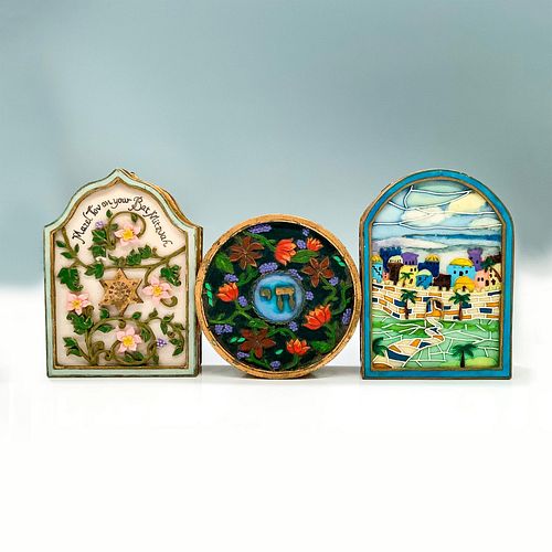 3PC JUDAICA TRINKET BOX SETThree 38dcdc