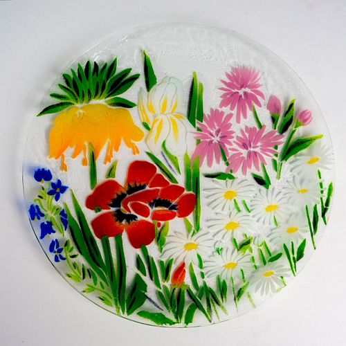 SYDENSTRICKER FUSED GLASS PLATEA 38dcdf