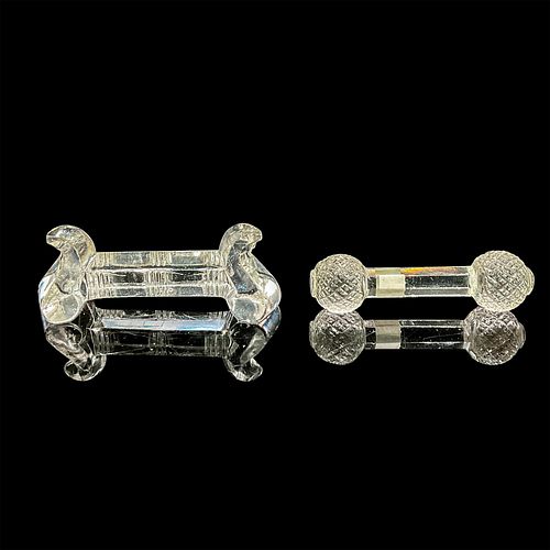 2PC GLASS KNIFE RESTSTwo knife 38dcef