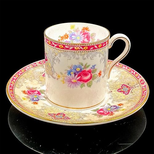 2PC SHELLEY ENGLAND DEMITASSE CUP