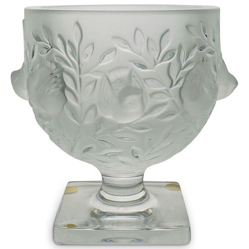 LALIQUE CRYSTAL "ELIZABETH" VASEDESCRIPTION: